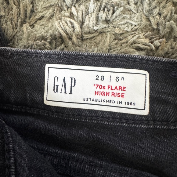 GAP Women's Dark Gray Wide Leg Jeans - Picture 2 of 3